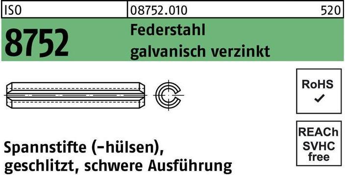 Immagine prodotto Perno ISO 8752 con scanalatura 5 x 30 in acciaio zincato per impieghi gravosi ISO 8752