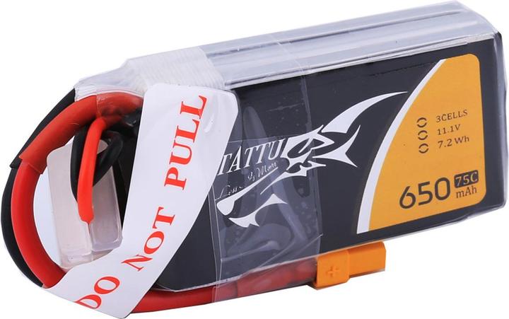 Actual product image Tattu RC Battery LiPo 650 mAh 11.1 V 75C (11.10 V, 650 mAh)
