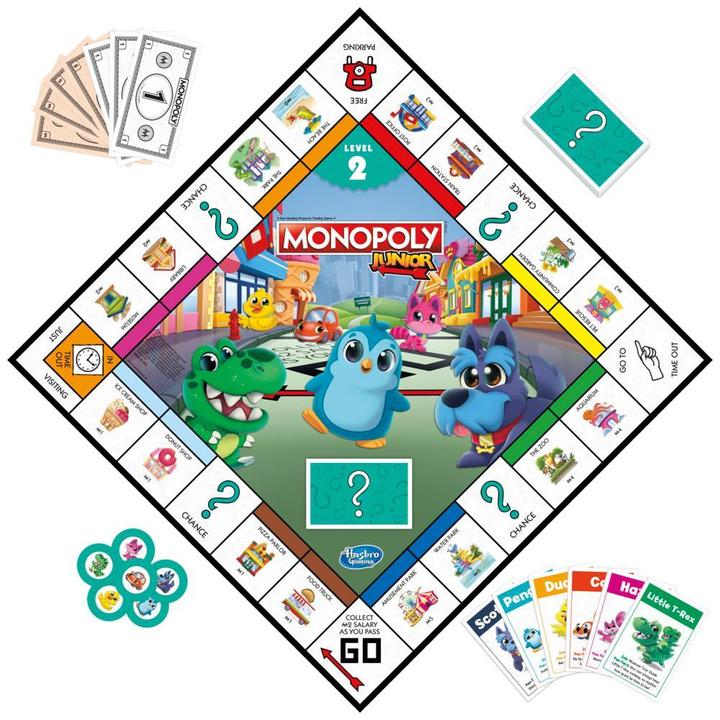 Immagine prodotto Hasbro Monopoly Junior 2 giochi in 1 (DK/NO) (Danese, Norvegese)