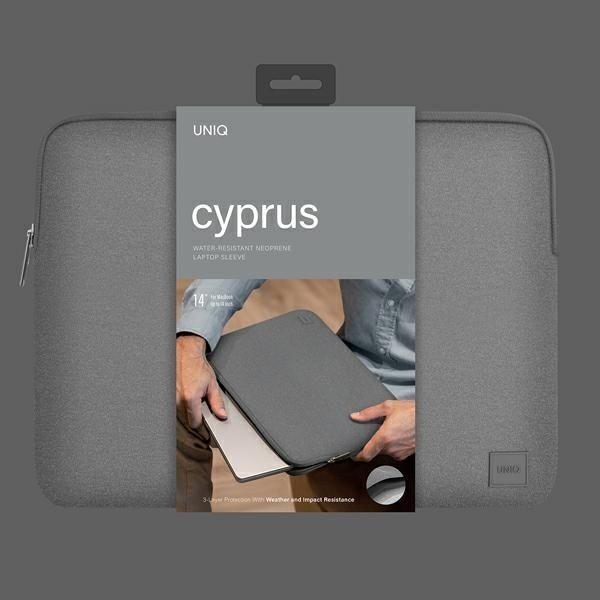 Immagine prodotto Uniq torba Cyprus laptop Sleeve 14" szary/marl grey Neoprene resistente all'acqua (14")
