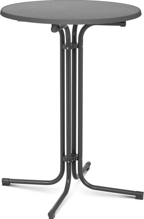Produktbild Royal Catering Stehtisch klappbar Bistrotisch Bistro Tisch Bartisch Gastro runf Ø 80 cm grau (89 x 80 cm)