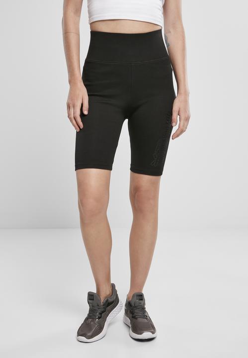 Actual product image Urban Classics Ladies High Waist Branded Cycle Shorts (XS)