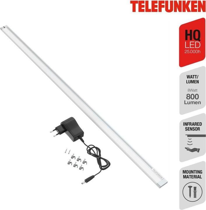 Immagine prodotto Telefunken LED Unterbauleuchte, silber, 1xLED-Platine/10W (1100 lm)
