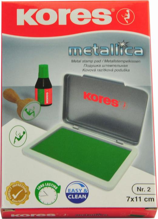 Immagine prodotto Q-Connect Cuscinetto per timbri verde, dimensione: 2, dimensione dell'impronta: 110 x 70 mm