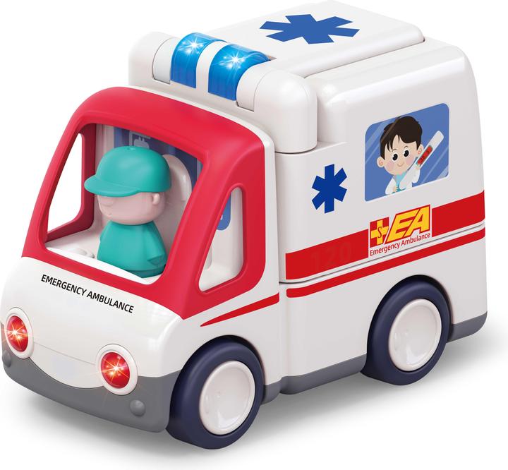 Image du produit Kinder and Kids Ambulance avec lumières, musique et mouvements (K10106)