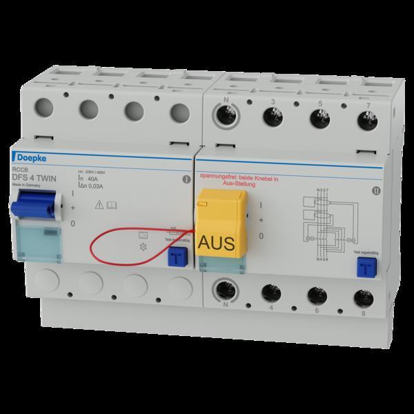 Produktbild Doepke DOEP DFS4 040-4/0,03-A TWIN Fehlerstromschutzschalter