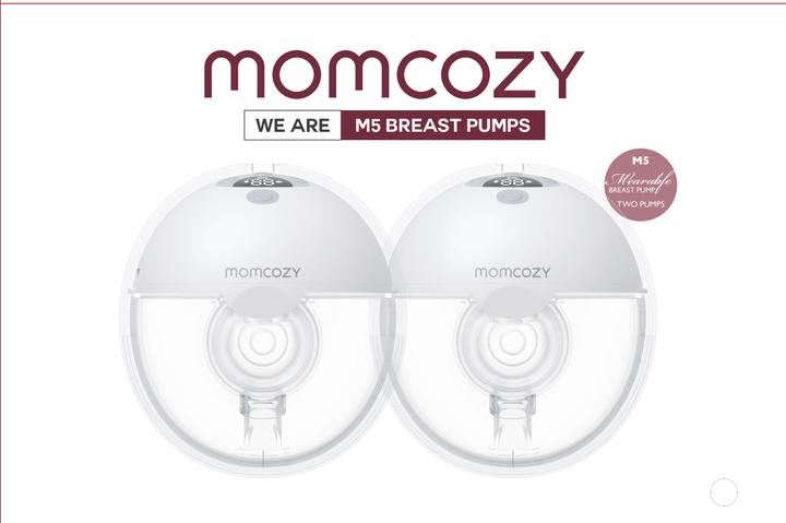 Actual product image Momcozy M5 double breast pump set