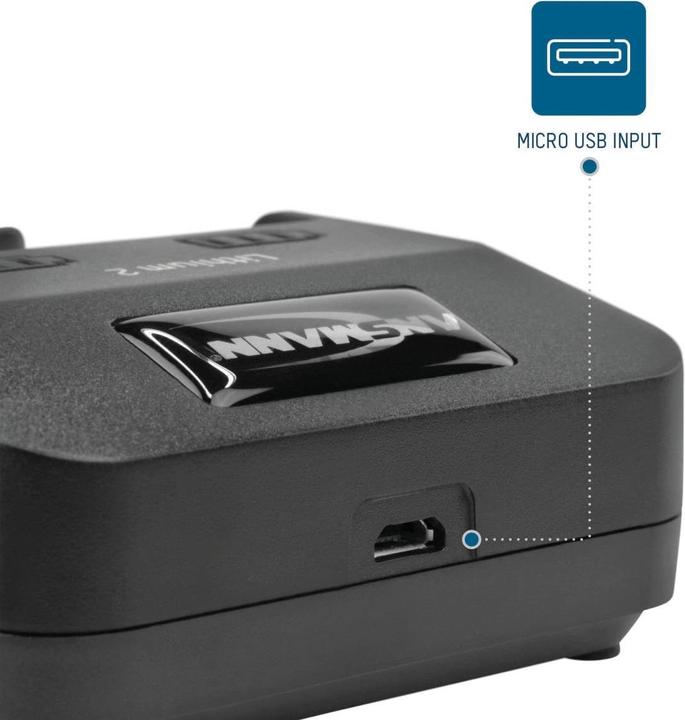 Actual product image Ansmann lithium 2 (1 pcs., 10, 14430, 14650, 16650, 17650, 18700, 21700, 22500, 26650, Chargers without battery)