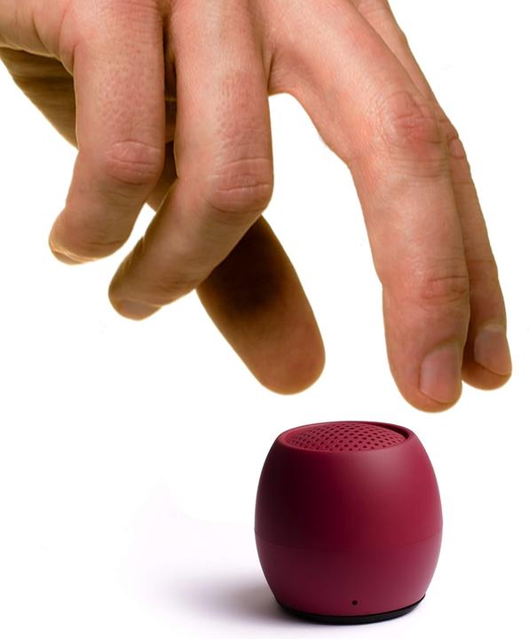 Produktbild Boompods Zero Bluetooth® Lautsprecher Freisprechfunktion, stossfest, Wasserfest Burgund (5 h, Akkubetrieb)