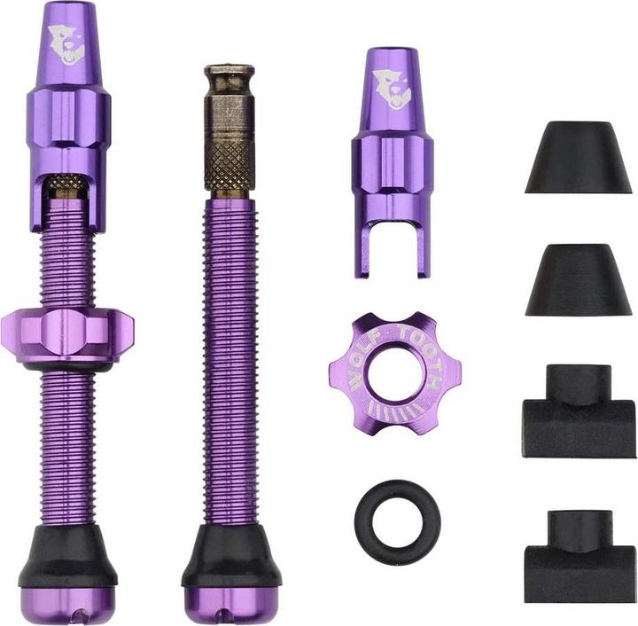 Immagine prodotto Wolf Tooth Tubeless Valve Stem Ventile, Clik Valve, 44mm, 2 Stk., ultraviolet purple