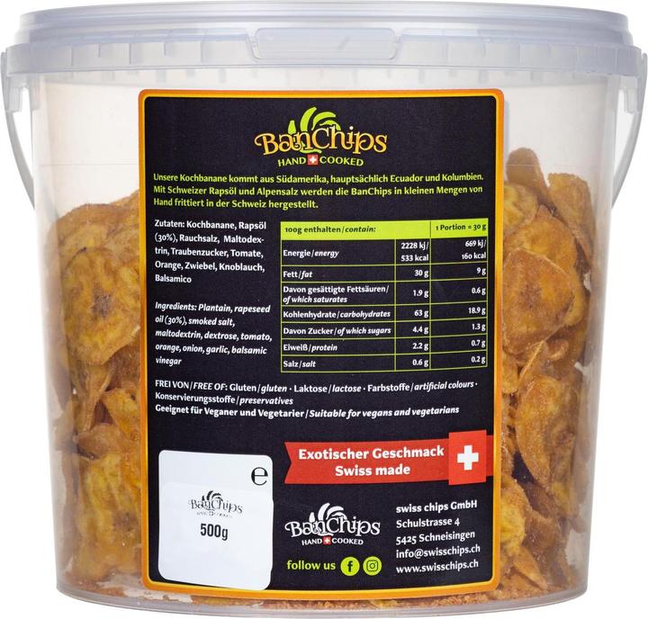 Produktbild BanChips Bananenchips Smokey BBQ 500 g (500 g)