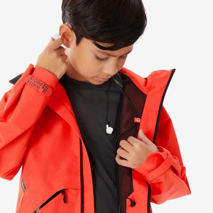 Actual product image Quechua Wanderjacke MH900 Kinder Gr. 122–170 wasserdicht Wandern orange