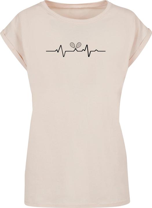 Merchcode Ladies Tennis Beats Extended Shoulder Tee - 116487