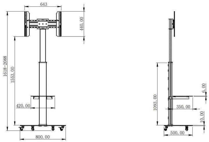 Immagine prodotto Audioraq Casa (Universale, 70", 40 kg)