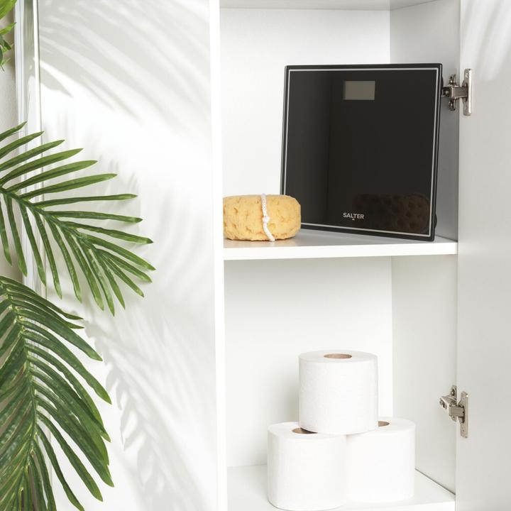 Actual product image Salter 9207 BK3R Compact Glass Electronic Bathroom Scale - Juodas (150 kg)
