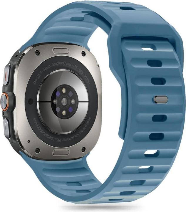 Image du produit Tech-Protect Ligne Silicone Strap pour Samsung Galaxy Watch Ultra (47mm) - Bleu (TPU)