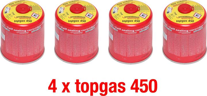 Produktbild Rothenberger Top Gas Schraub - Gaskartusche 450g - 740 ml