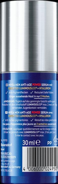 Produktbild NIVEA MEN Men Power Anti-Age Serum 2in1 (30 ml)