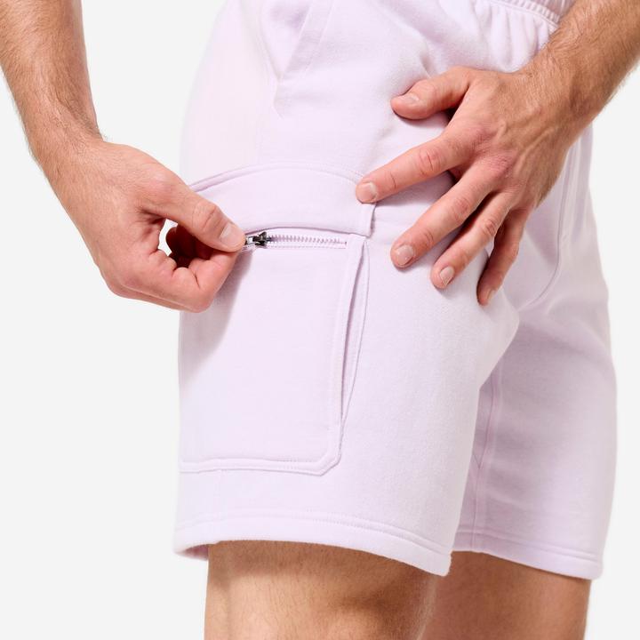Actual product image Domyos Shorts Herren Cargo Baumwolle - lila (XL)