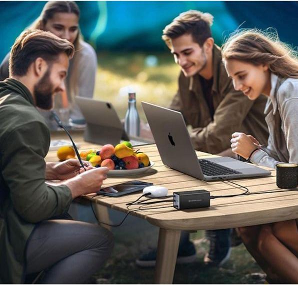 Produktbild Conceptronic Ladegerät 4Port 200W,4xUSB-C,2x 3-in-1 USB-A sw (200 W)