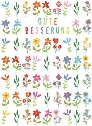 Actual product image CreaDiva Genesungskarte Blumen Gute Besserung