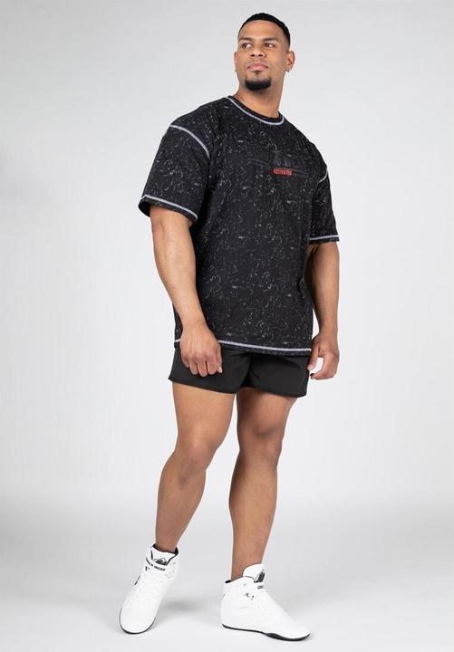 Produktbild Gorilla Wear Saginaw Oversized T-Shirt - Schwarz Meliert (XXL)