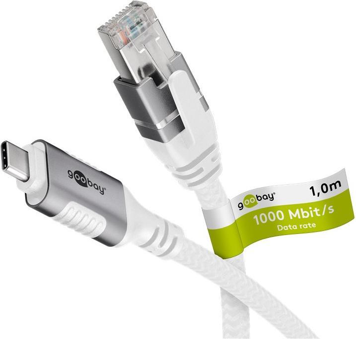 Actual product image Goobay Ethernet cable USB-C 3.1 to RJ45, 7.5 m (Ethernet, RJ45 (1x))