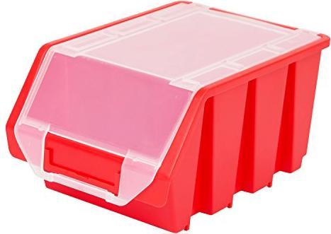 Actual product image Patrol Stacking box Sorting box Ergobox with lid size 3 red stock