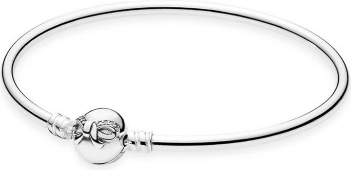 Pandora Armreif Schleifchen (17 cm, Silber 925, Mit Stein(en))