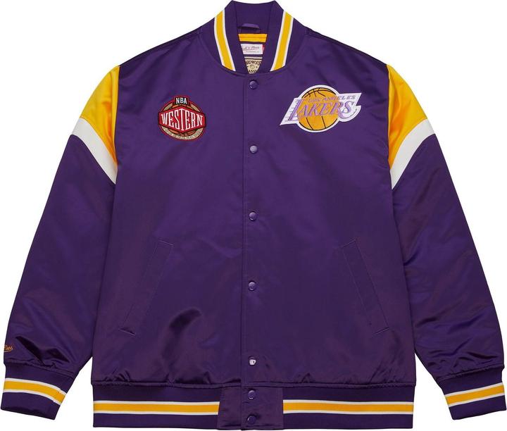 Produktbild Mitchell & Ness M&N Heavyweight Satin Jacke NBA Los Angeles Lakers - M (M)