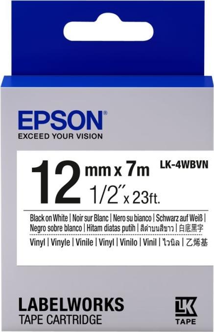 Epson LK-4WBVN Vinyl (1.20 cm, Black)