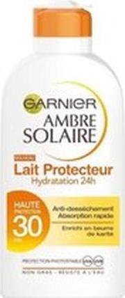 Actual product image Garnier Ambre Solaire Hydrating Sunscreen Spf30 - 200 Ml (Suntan cream, SPF 30, 200 ml)