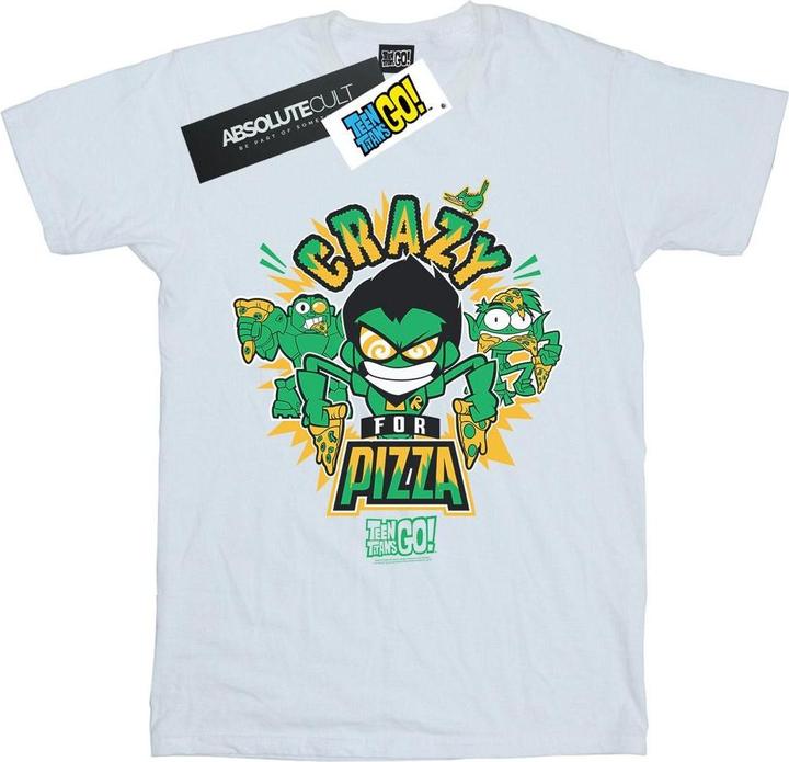 Teen Titans Go Crazy For Pizza TShirt Jungen (116)