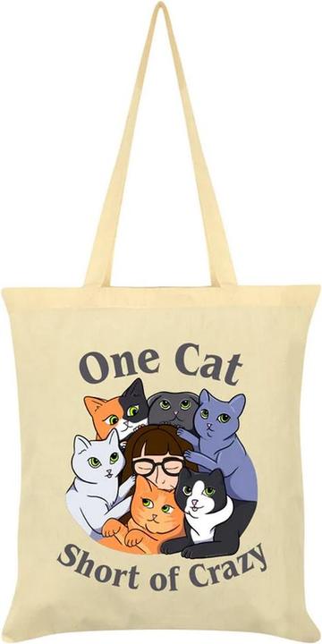 Grindstore Tragetasche One Cat Short Of Crazy
