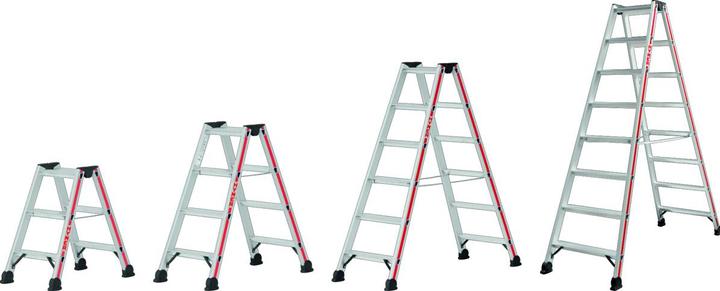 Actual product image Hymer-Leitern Step ladder on both sides 2x8 (Stepladder, 202 cm)