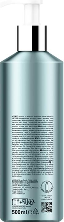 Immagine prodotto Kérastase Bottiglia ricaricabile Le Bain in alluminio (500 ml, Shampoo liquido)