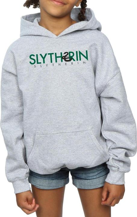 Produktbild Slytherin Text Kapuzenpullover Mädchen (152, 158)