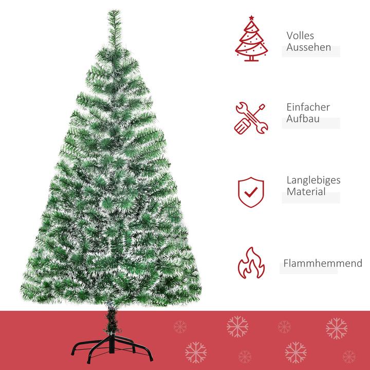 Produktbild Homcom Künstlicher Weihnachtsbaum mit Metallständer (150 cm)