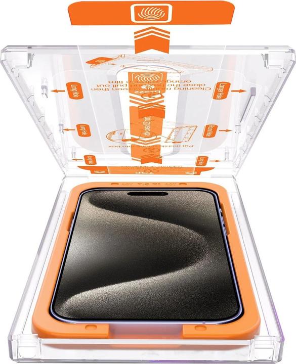 Image du produit PhoneLook Vitre de protection intégrale avec système de montage automatique anti-bulles et anti-poussière 3D (1 pièce(s), Realme 12 Pro+, Apple iPhone 12)