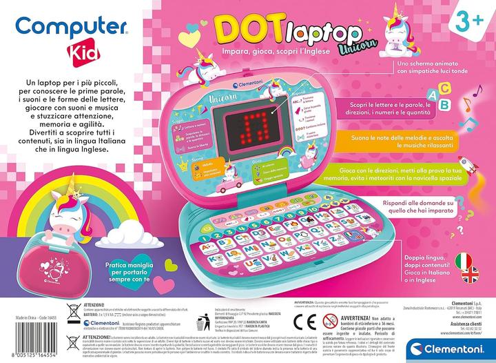 Productafbeelding Clementoni DOT Primo Laptop 3+ Eenhoorn (Engels, Italiaans)