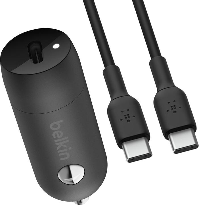Productafbeelding Belkin 30W CAR CHARGER USBC-C 1M BLK