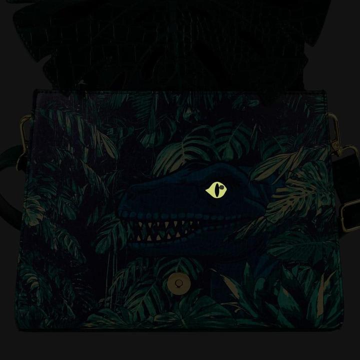 Actual product image Loungefly Jurassic World Velociraptor shoulder bag