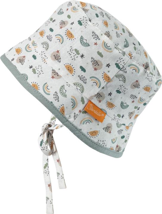 Immagine prodotto Sterntaler Cappello da sole con protezione per il collo verde pietra arcobaleno taglia 47 (47)