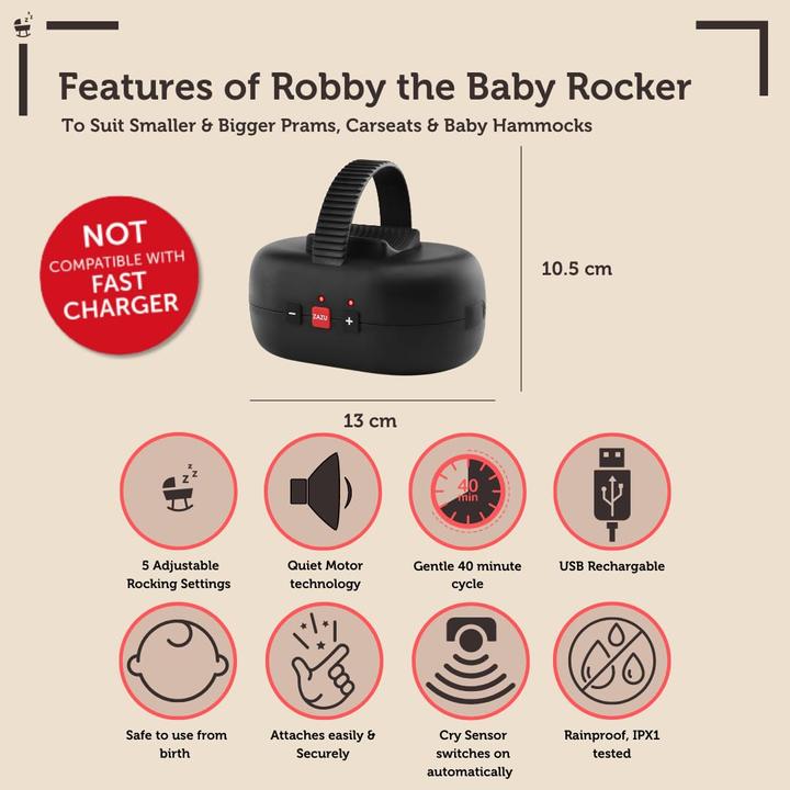 Produktbild ZaZu Kinderwagenschaukler - Baby Rocker