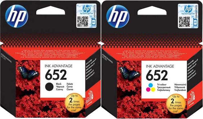 Image du produit HP 652 Drucker Patronen Set DeskJet Advantage 3636 3835 4535 4675 Original