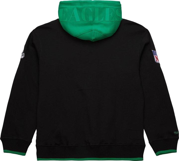 Actual product image Mitchell & Ness Fleece Hoody ORIGINS Philadelphia Eagles - S (S)