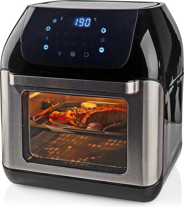 Produktbild Nedis Heissluft Friteuse 12 l Timer: 60 min Digital Schwarz (EU-Stecker)