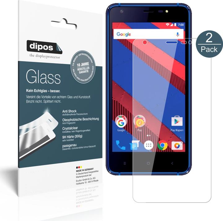Actual product image Dipos Screen Protector Anti-Shock (2 Piece, Vertex Impress Spring)