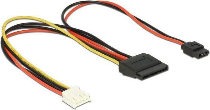 Produktbild Delock Netzteil interne Stromversorgung, 4-polig (R) bis SATA Leistung, Slimline SATA Leistung (R)