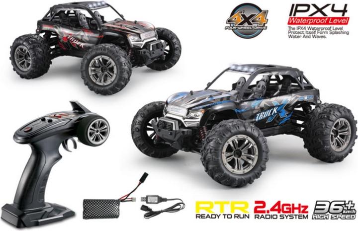 Immagine prodotto Absima Scala 1:16 4WD Buggy X TRUCK sabbia ad alta velocità 2,4GHz Nero/Rosso (RTR pronto all'uso)